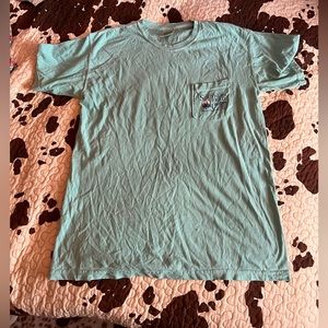 Teal Southern Fried Cotton ‘Merica’ T shirt